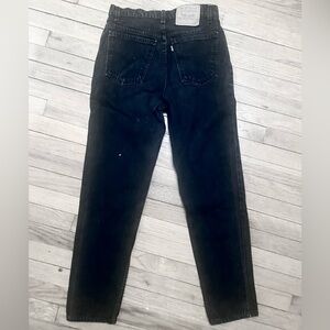 LEVIS RARE VINTAGE 80s 921 HIGH RISE ORANGE TAB BLACK-JEANS/ MOM &DAD/ EPIC FIT